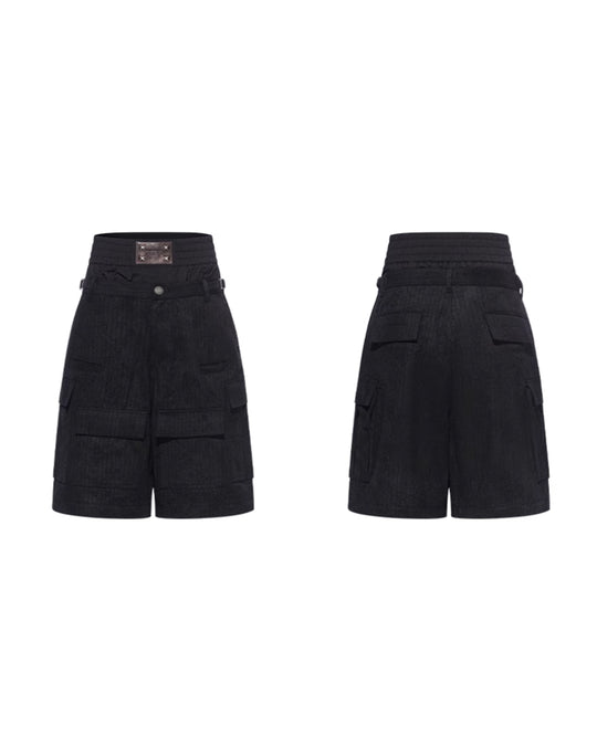 BLIND NO PLAN Removable Double-Waist Multi-Pocket Work Cargo Pants | Face 3 Face