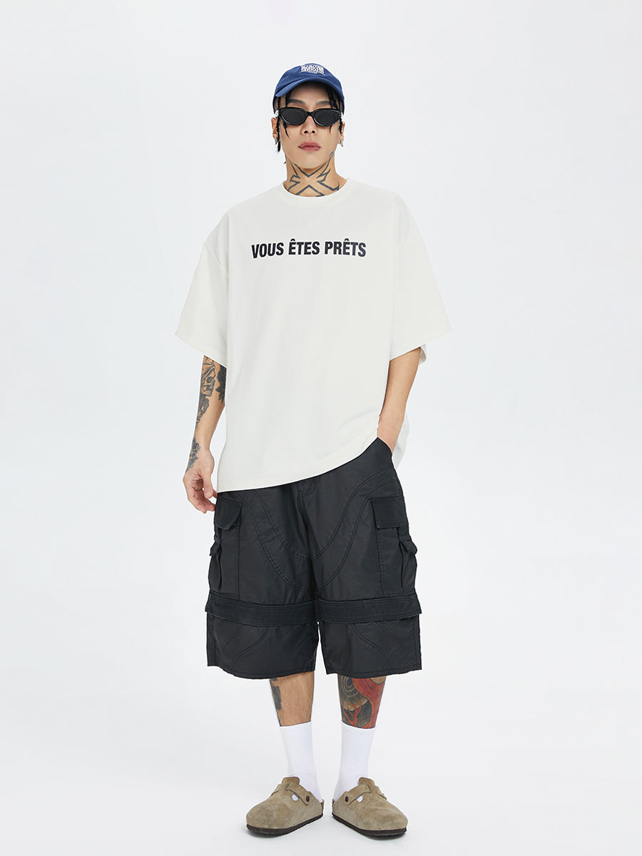 F2CE Brush Wax Coated Multi Pocket Work Cargo Shorts