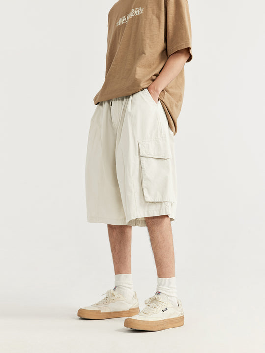 F3F Select Multi Pocket Two Tuck Wide Work Cargo Shorts