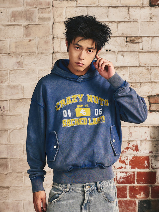 S45 Thread Destruction Washed Hoodie | Face 3 Face