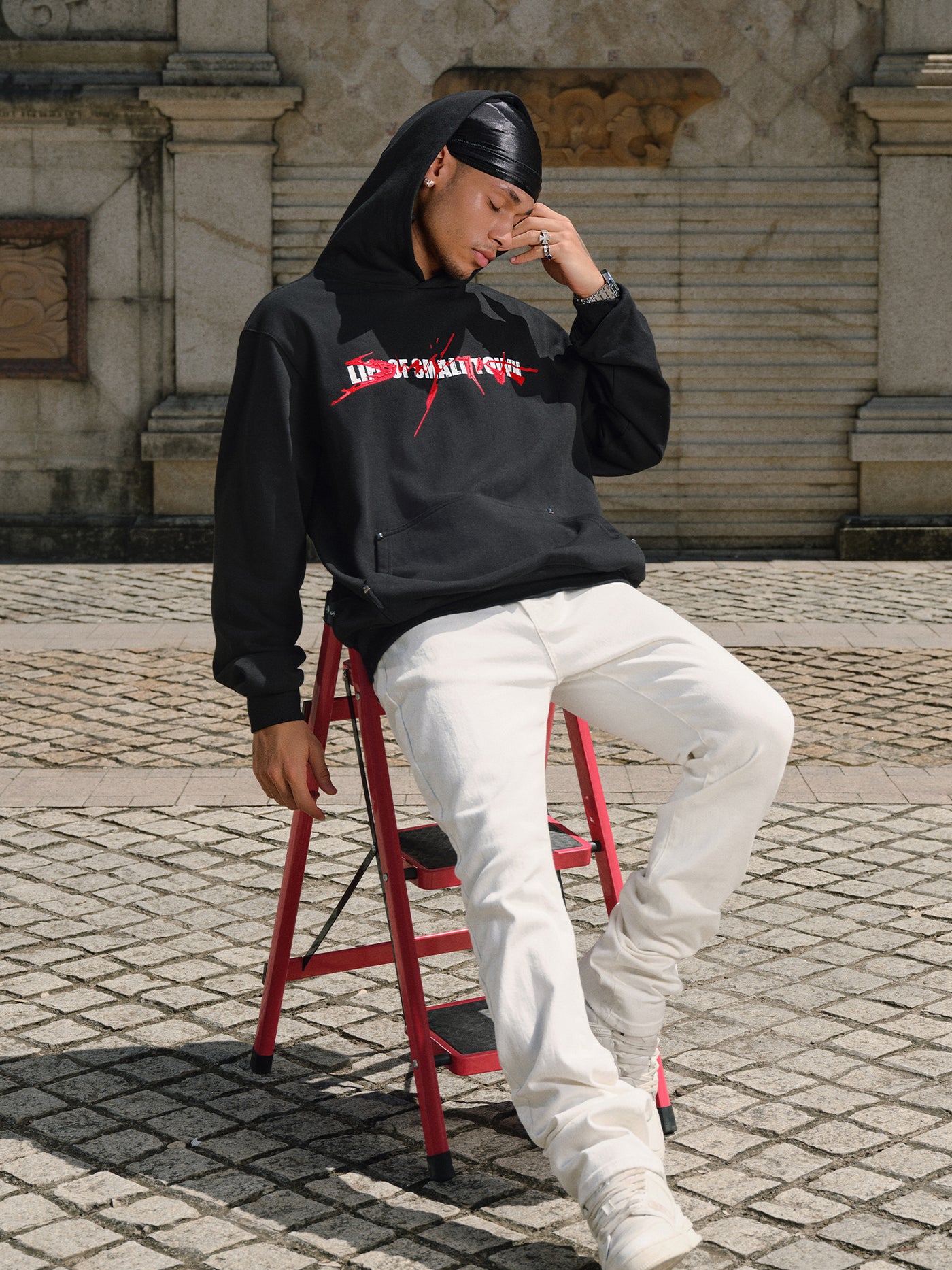 Small Town Kid Arsenal Logo Print Hoodie | Face 3 Face