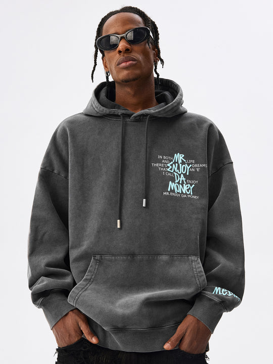 MEDM Foam Printed Graffiti Hoodie