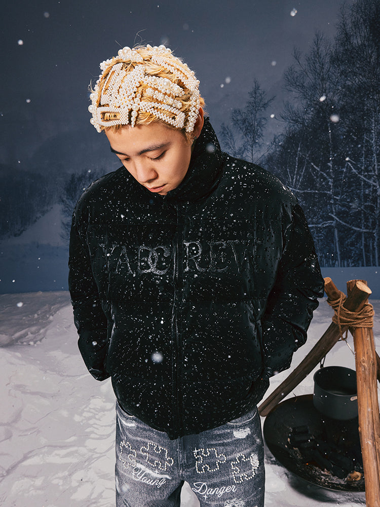 YADcrew 3D Water Bead Texture Puffer Jacket | Face 3 Face