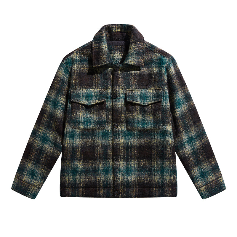 F3F Select Brushed Plaid CPO Shirt Jacket | Face 3 Face
