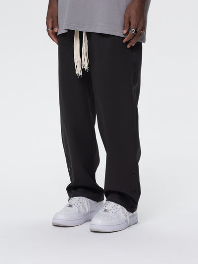 UNTILWERICH Drawstring Buttoned Athletic Pants | Face 3 Face