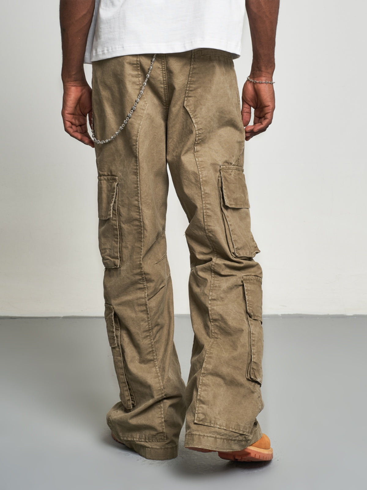 F3F Select Washed Patchwork Baggy Cargo Pants | Face 3 Face