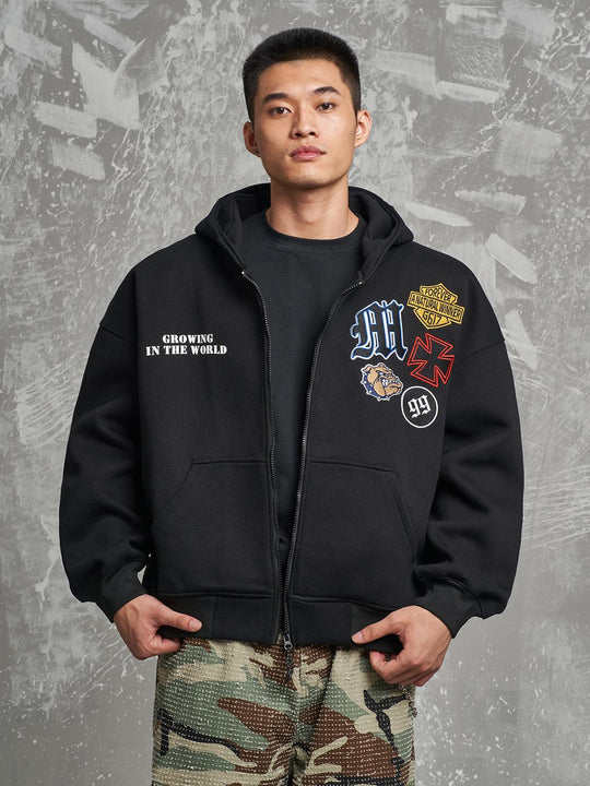 F3F Select 99 Embroidered Zip Up Hoodie | Face 3 Face