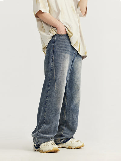 F3F Select Stitch Washed Blue Jeans
