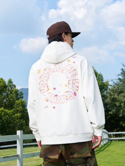 AFGK Butterfly Flower Flying Embroidery Hoodie | Face 3 Face