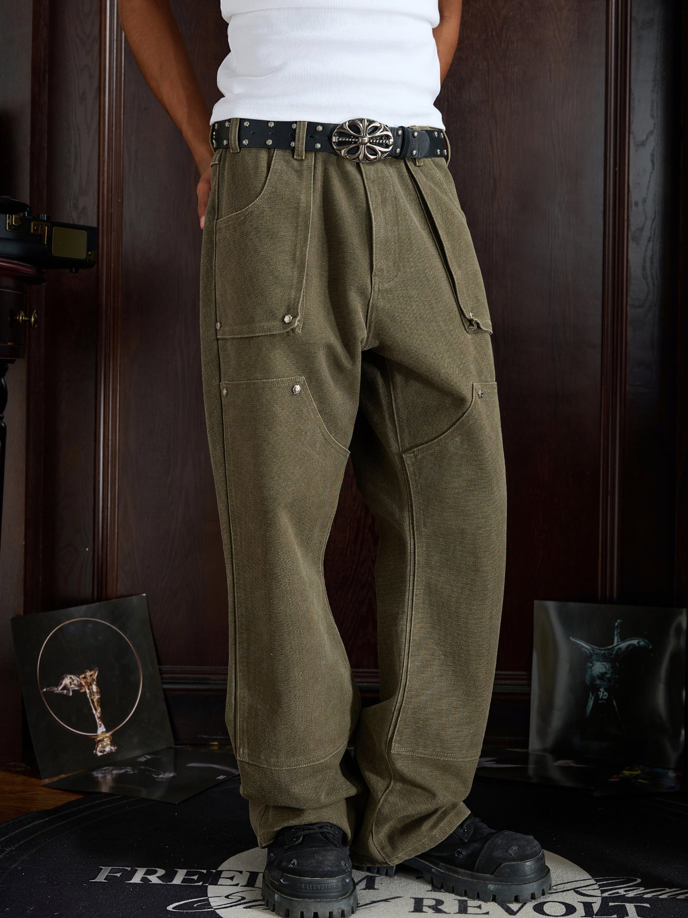 Small Town Kid 3D Pockets Double Knee Work Pants | Face 3 Face