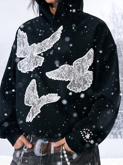 YADcrew Lace Peace Dove Hoodie | Face 3 Face