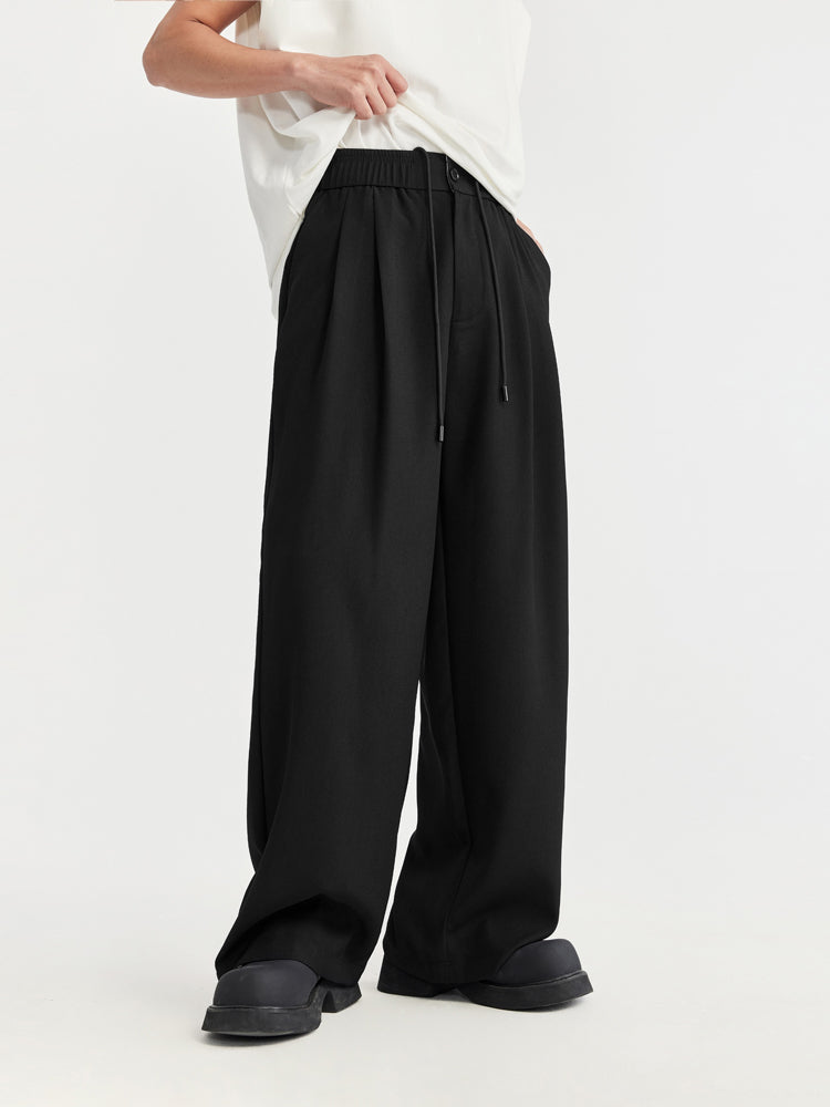 F3F Select Wide Leg Tuck Casual Suit Pants