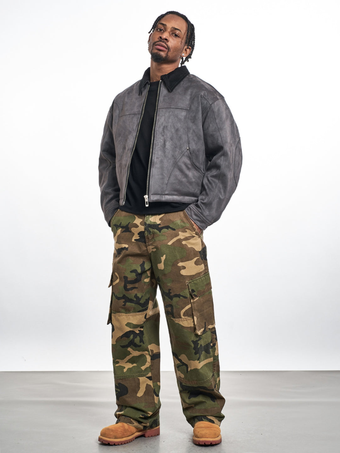 F3F Select Suede Short Work Jacket | Face 3 Face