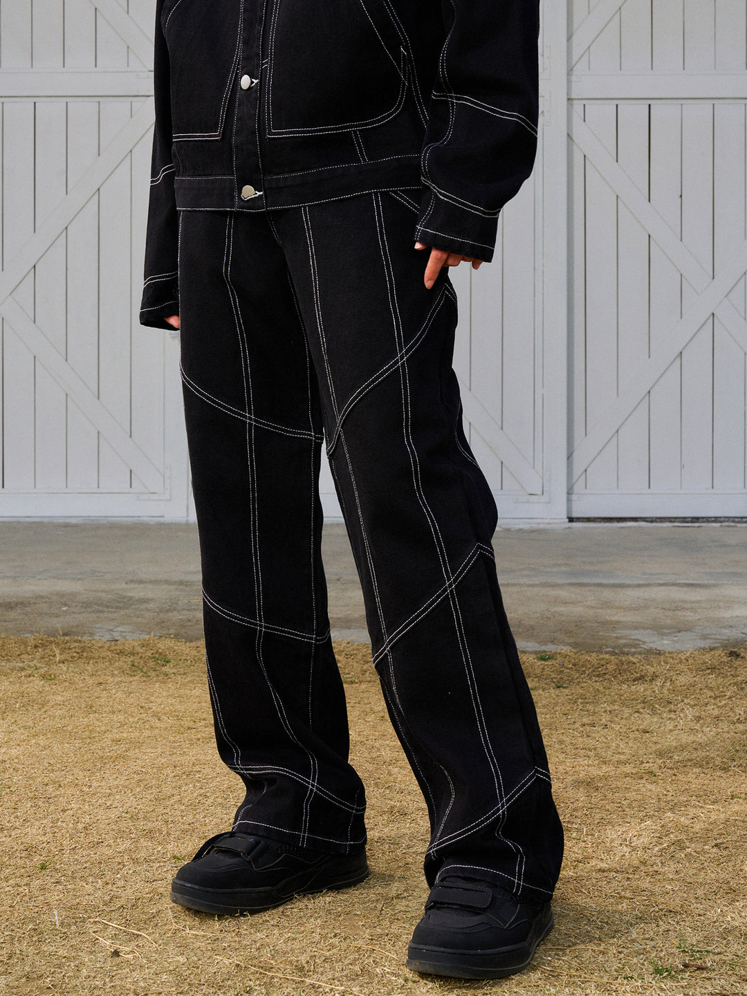 AFGK Stitching Denim Jeans