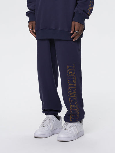 UNTILWERICH Logo Embroidered Sports Sweatpants | Face 3 Face