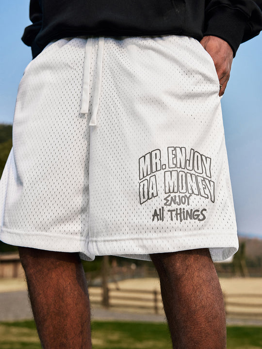 MEDM Logo Woven Mesh Shorts