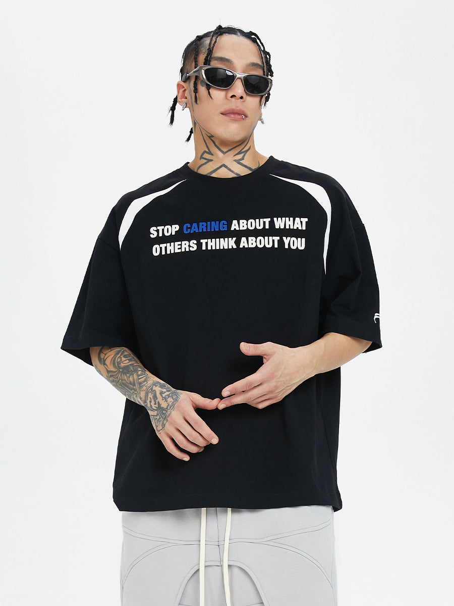 F2CE Basic Slogan Letter Printed Tee