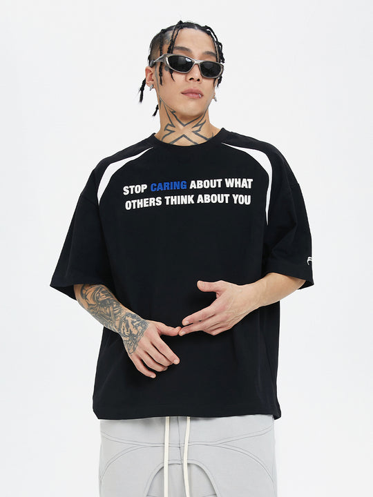 F2CE Basic Slogan Letter Printed Tee