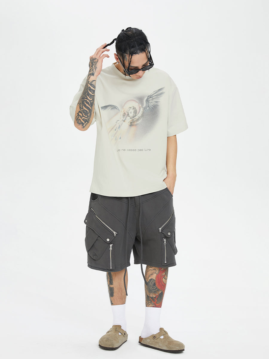 F2CE Angel Noise Print Vintage Tee