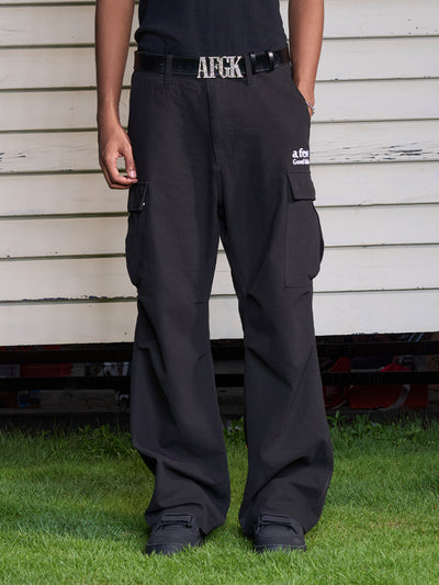 AFGK Multi Pocket Paratrooper Pleated Cargo Pants | Face 3 Face