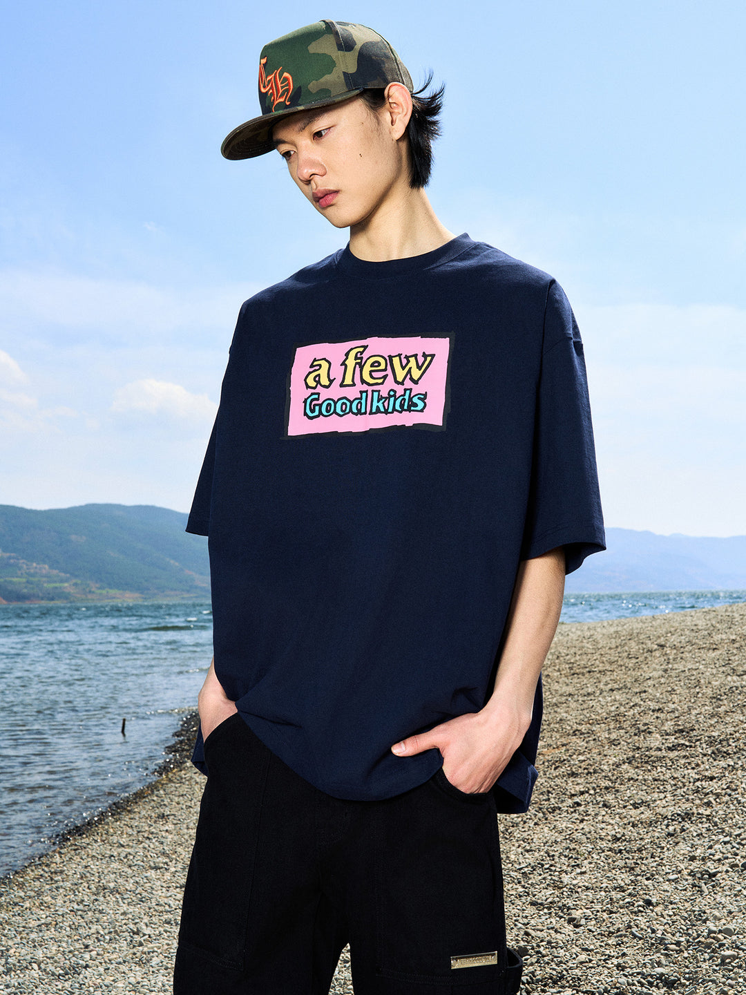 AFGK Graffiti Printing Logo Tee