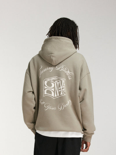 DICETINY Dice Roll Foam Letter Print Hoodie | Face 3 Face