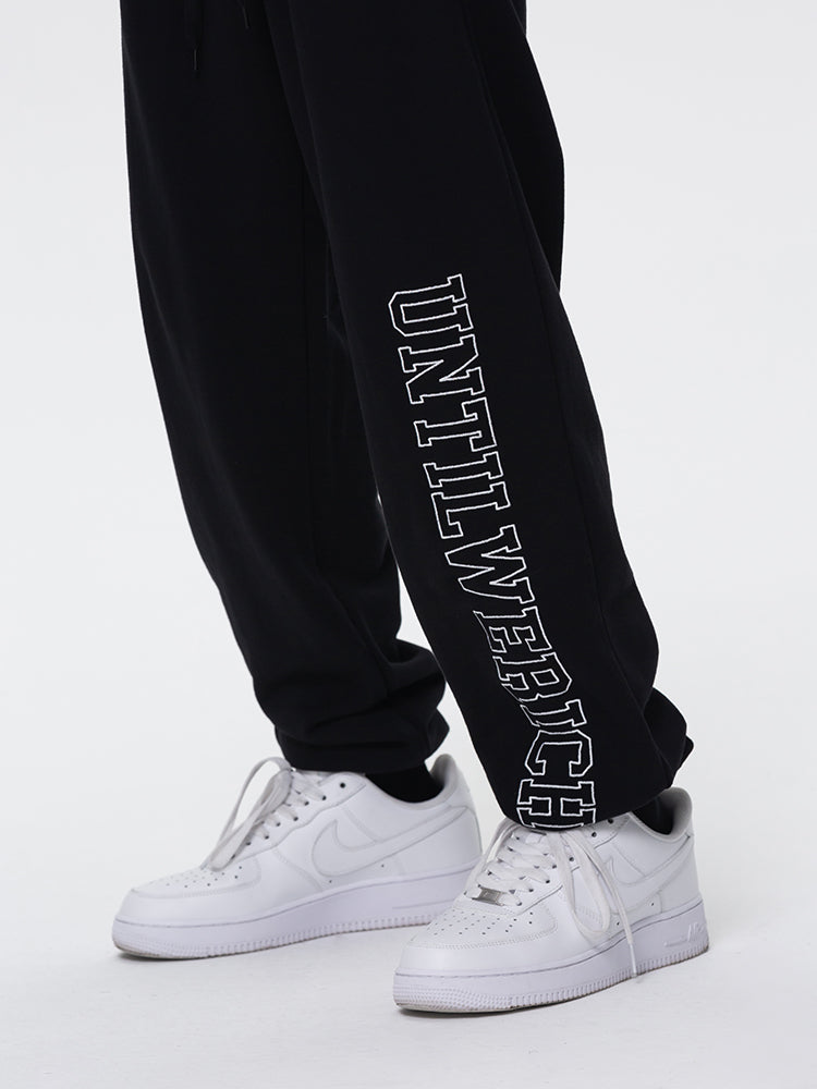 UNTILWERICH Logo Embroidered Sports Sweatpants | Face 3 Face