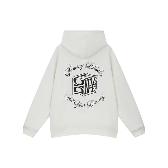 DICETINY Dice Roll Foam Letter Print Hoodie | Face 3 Face