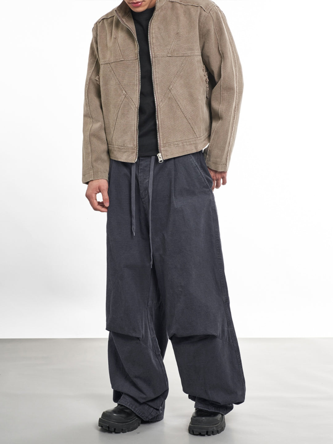F3F Select Drawstring Ripstop Parachute Baggy Pants | Face 3 Face