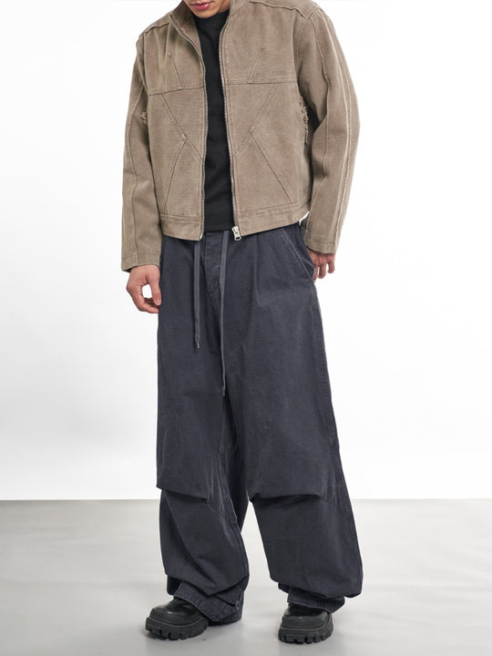 F3F Select Drawstring Ripstop Parachute Baggy Pants | Face 3 Face