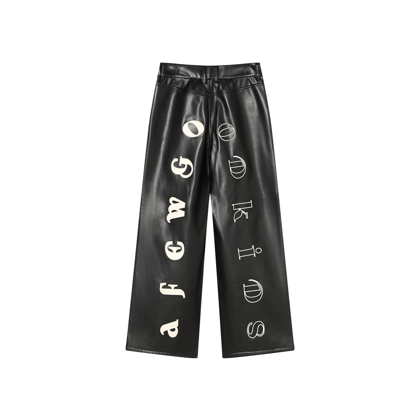 AFGK Punk Embroidery Leather Pants | Face 3 Face