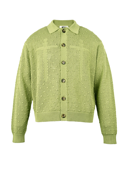 EVILKNIGHT(EK) Polka Dot Openwork Cross Knight Jumpers Cardigan