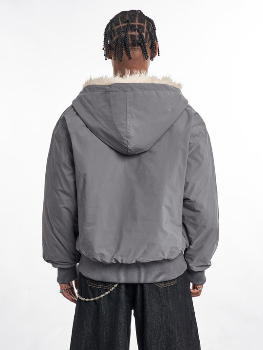 F3F Select Fur Lining Hoodie Nylon Jacket | Face 3 Face