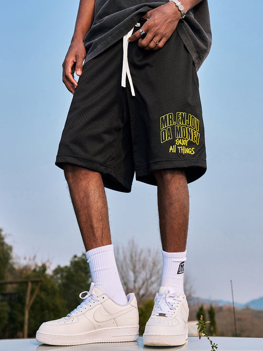 MEDM Logo Woven Mesh Shorts