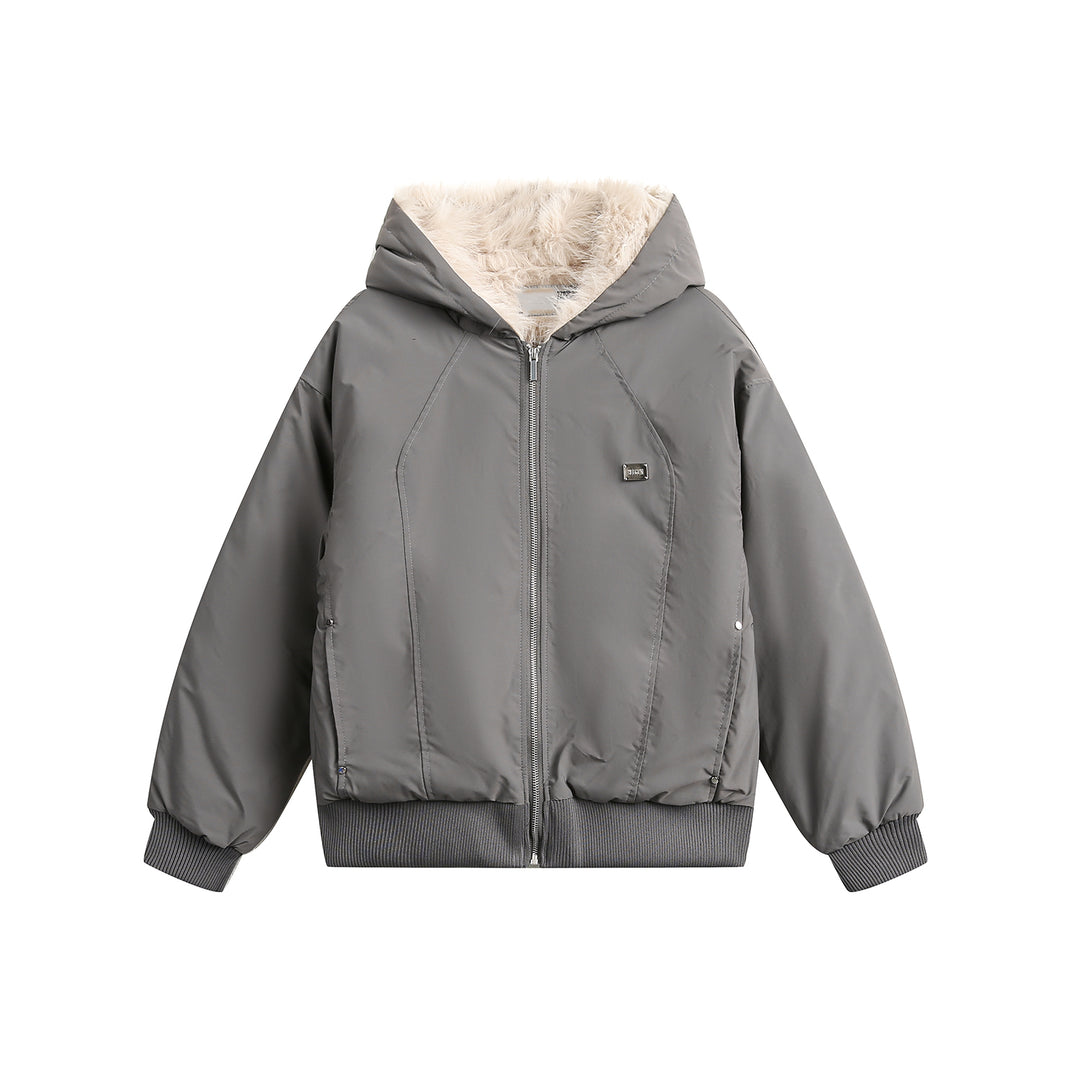 F3F Select Fur Lining Hoodie Nylon Jacket | Face 3 Face
