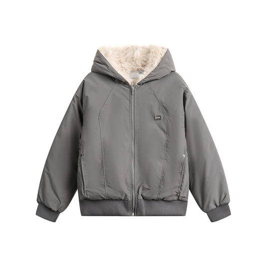 F3F Select Fur Lining Hoodie Nylon Jacket | Face 3 Face
