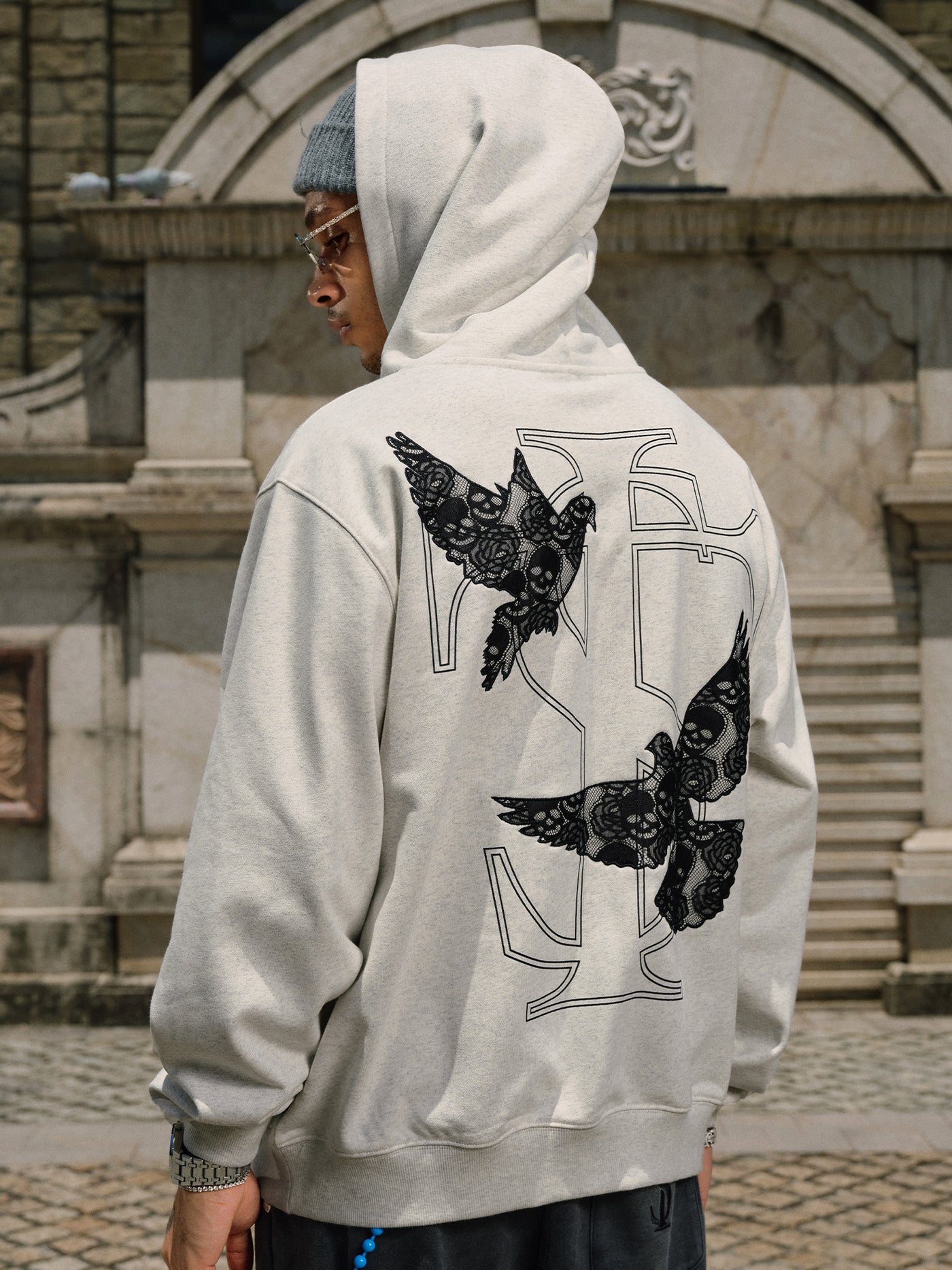 Small Town Kid Lace Peace Dove Hoodie | Face 3 Face