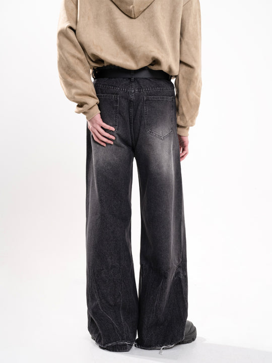 F3F Select Washed Black Gray Jeans