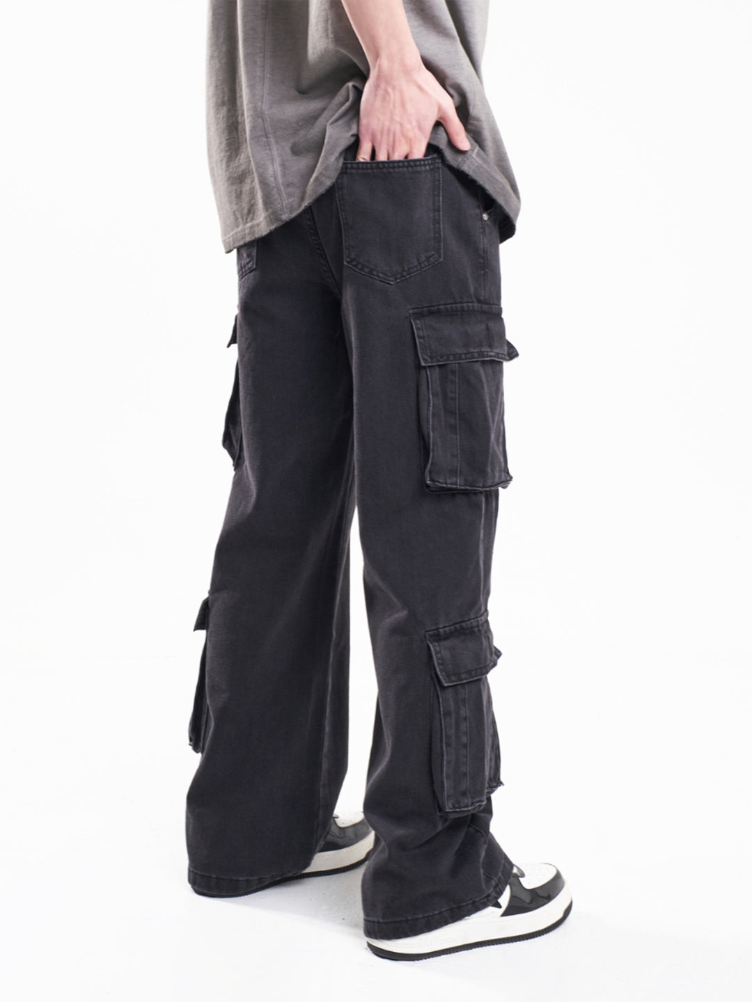 F3F Select Washed & Old Functional Multi Pocket Work Cargo Pants