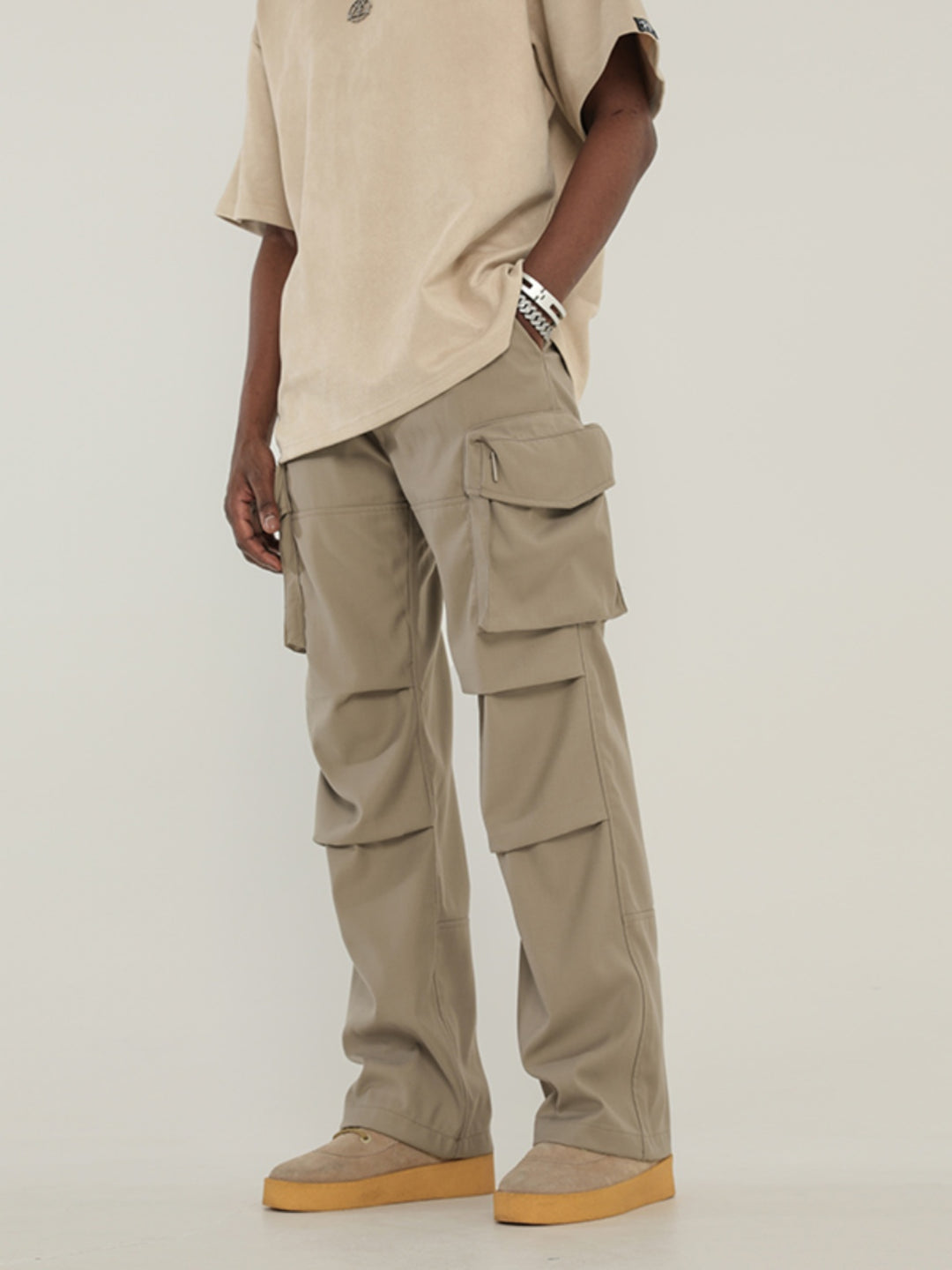 F3F Select Pleated Multi Pocket Paratrooper Work Cargo Pants