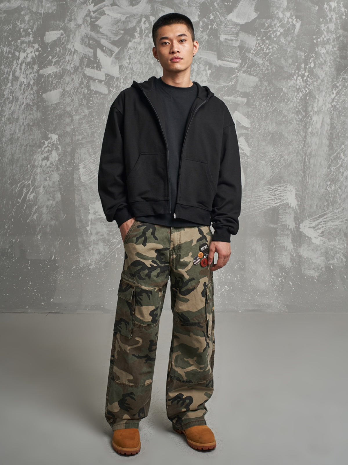 F3F Select Basic Camouflage Multi Pocket Cargo Pants | Face 3 Face