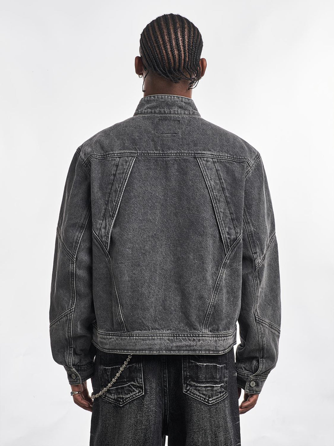 F3F Select Patchwork Washed Denim Short Jacket | Face 3 Face