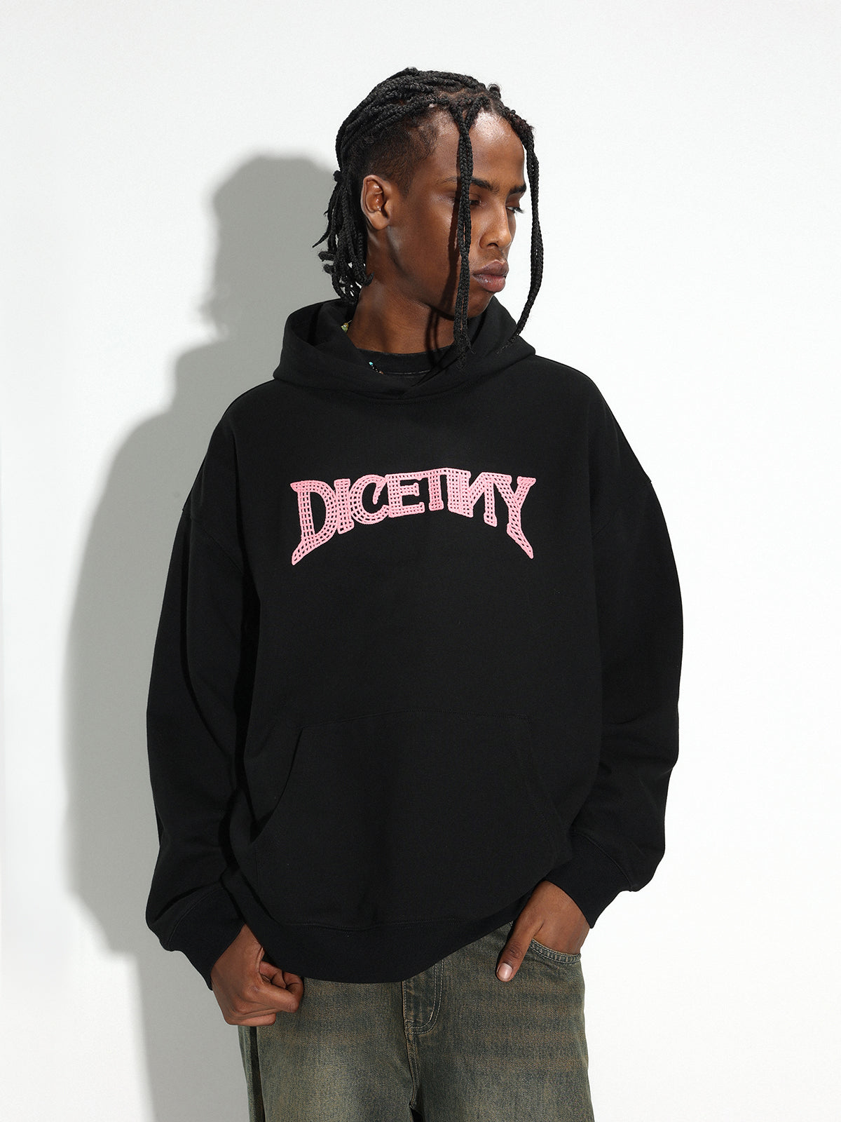 DICETINY Chain Embroidered Logo Hoodie | Face 3 Face