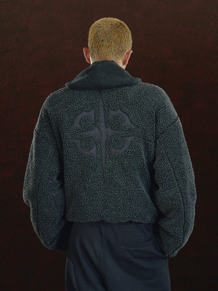 DICETINY Patch Logo Sherpa Fleece Jacket | Face 3 Face