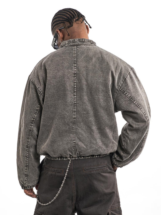 F3F Select Washed Denim Short Jacket | Face 3 Face