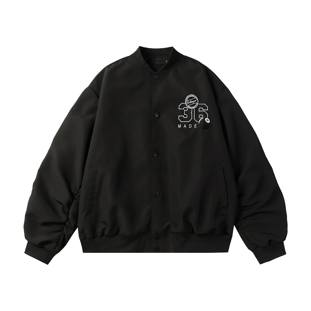 F3F Select Letter Embroidered Bomber Jacket | Face 3 Face