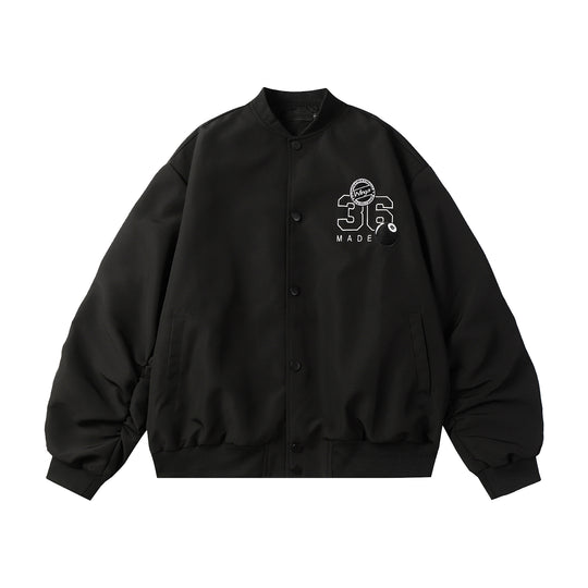 F3F Select Letter Embroidered Bomber Jacket | Face 3 Face