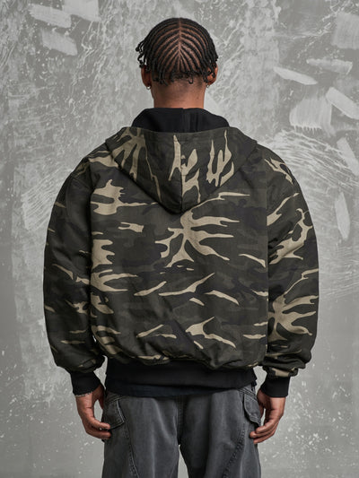 F3F Select Reversible Camouflage Zip Up Hoodie | Face 3 Face