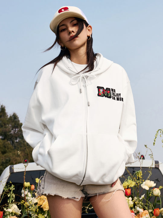 MEDM Velcro Cardigan Zipper Hoodie