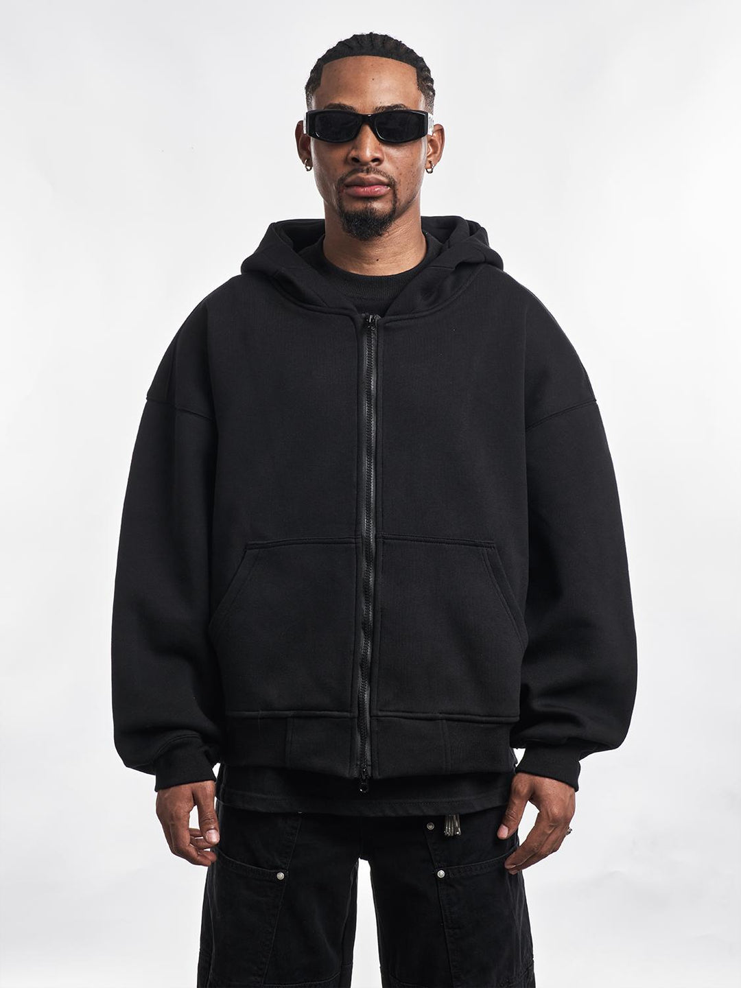 F3F Select Basic Oversize Zip Up Hoodie | Face 3 Face